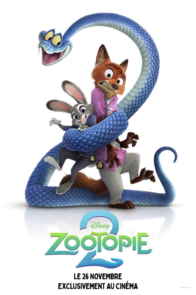 L'affiche du film Zootopia 2 v.f.